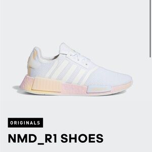 Adidas NMD_R1 Women's White and Pink Shoes